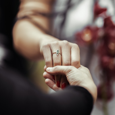 Prsten s kite mechovým achátem FINOLA