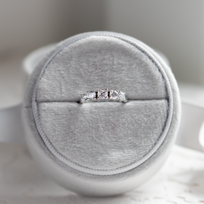 Five stone diamond engagement ring NICOLAS