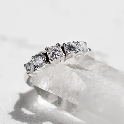 Five stone diamond engagement ring NICOLAS