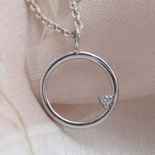 Zlatý karma náhrdelník s diamantem VAJRASANA