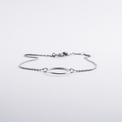 Minimalist sterling silver bracelet KARME