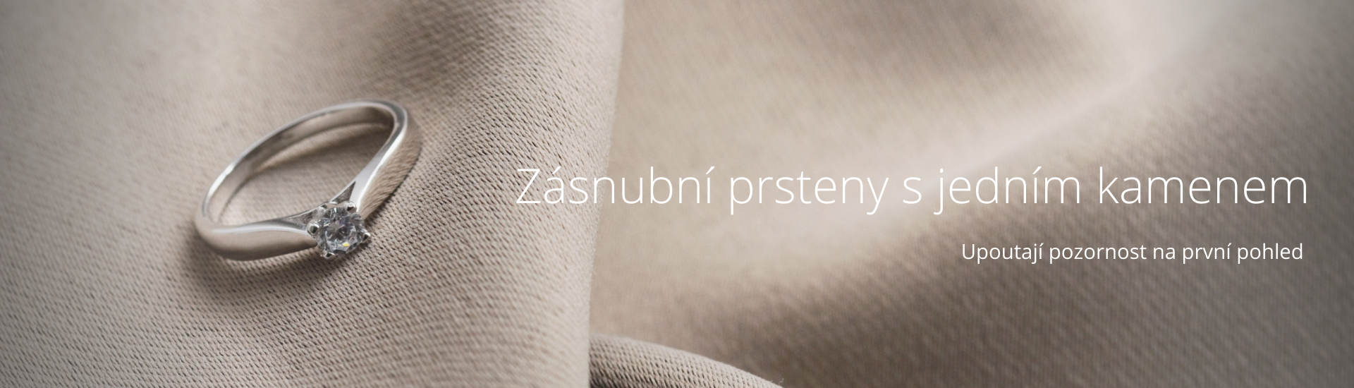 PRSTENY S JEDNIDM KAMENEM