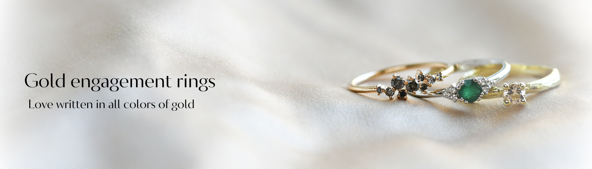 Gold engagement rings