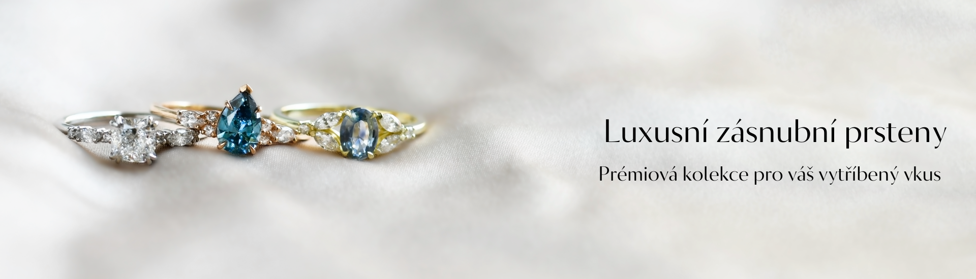 Luxusní zásnubní prsteny