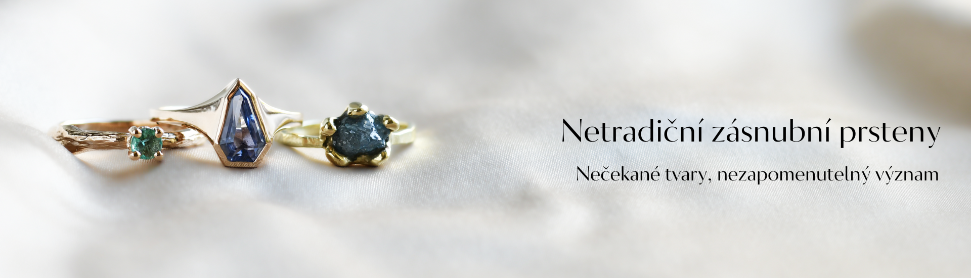 Netradiční zásnubní prsteny