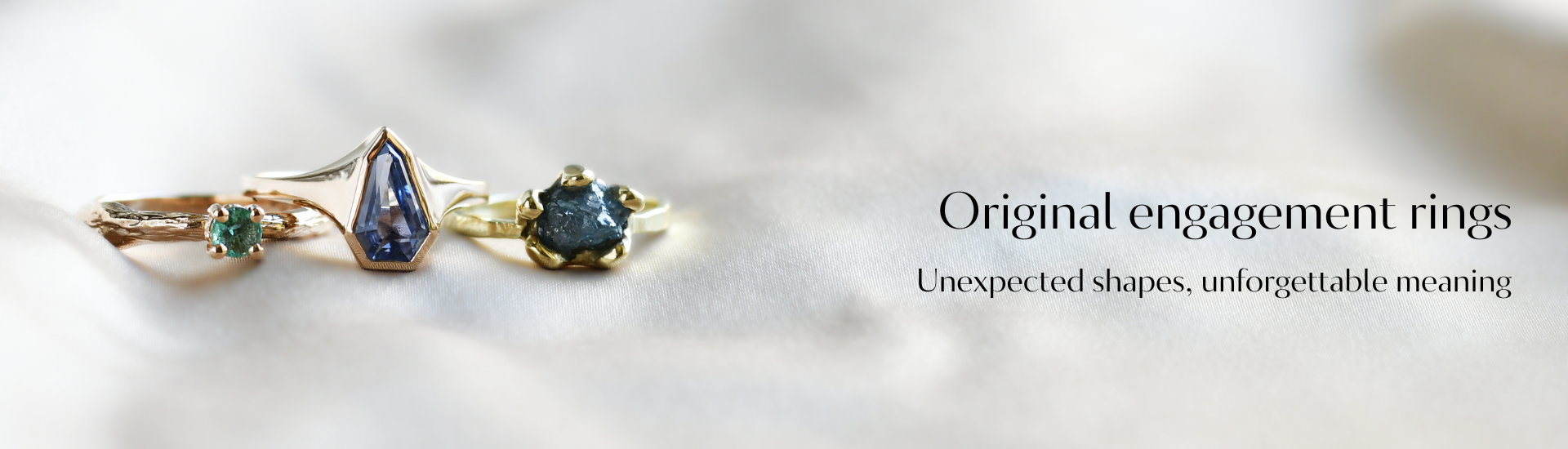 Atypical engagement rings