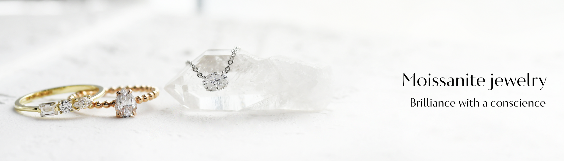 Moissanite jewelry