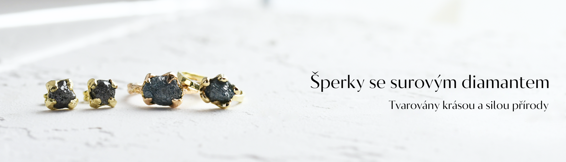 Šperky se surovým diamantem