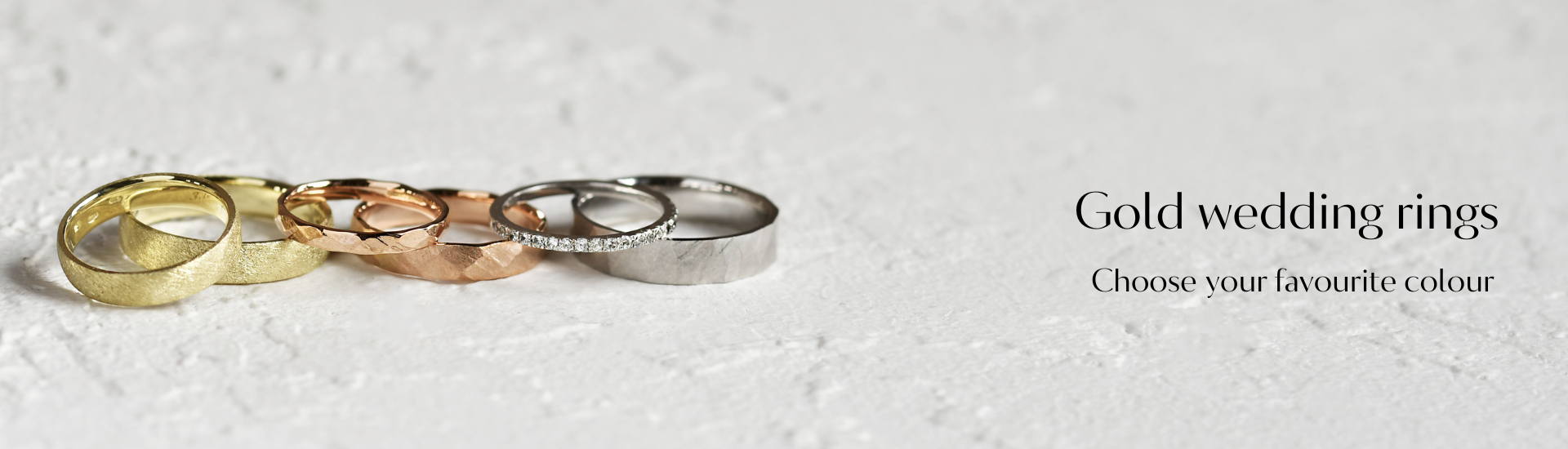 Golden wedding rings