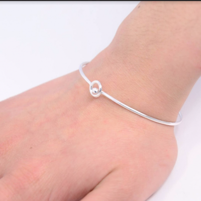Sterling Silver open cuff bracelet FARET