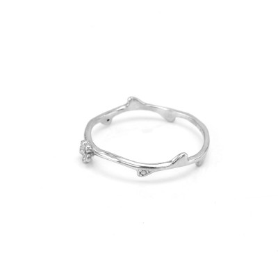 Stříbrný prsten ve tvaru sedmikrásky FLOWE