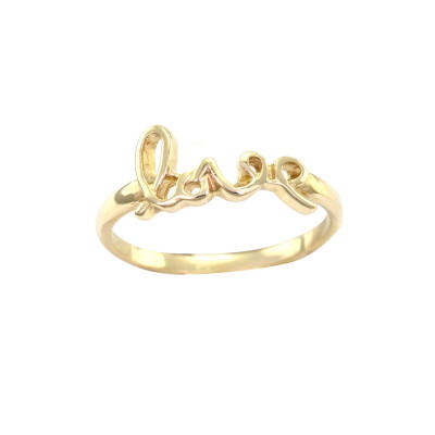 Gold ring with love ASKOY