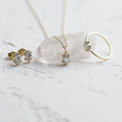 Set šperků s lab grown diamanty AMORIS