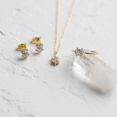 Set šperků s lab grown diamanty AMORIS
