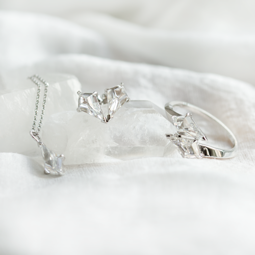 Kite moissanite jewellery set DEVON