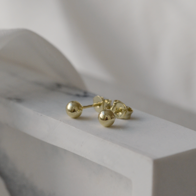 Gold ball earrings ALIANO