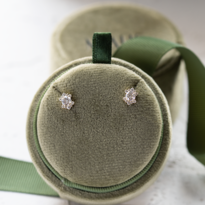 Náušnice s laboratorními diamanty AMOREA