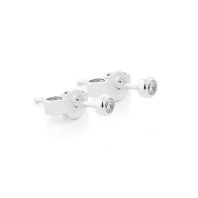 ANY Golden stud earrings with diamonds