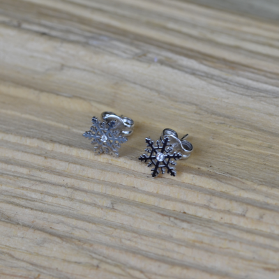 ARIANA silver earrings with a diamonds