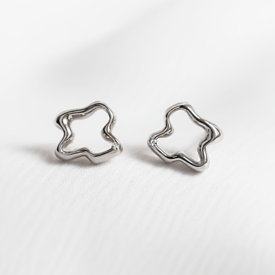 Irregular unique diamond earrings CLAUDINE