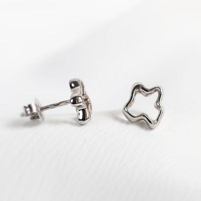 Irregular unique diamond earrings CLAUDINE