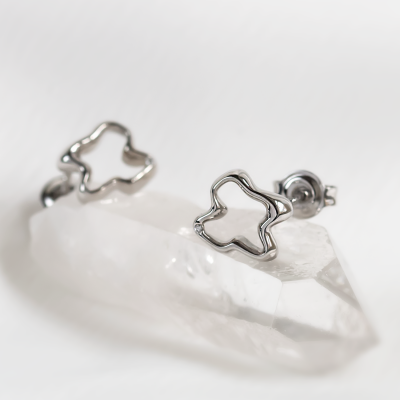 Irregular unique diamond earrings CLAUDINE