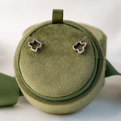 Irregular unique diamond earrings CLAUDINE