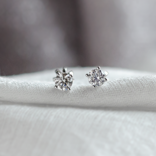 Klasické náušnice s laboratorními diamanty FENIX