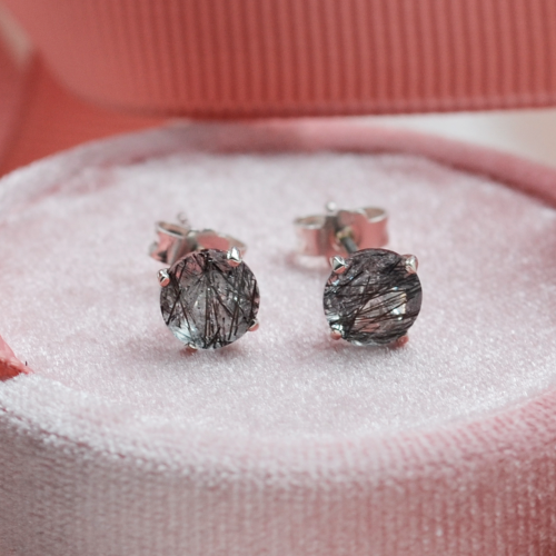 Zlaté náušnice s quartzy FELI