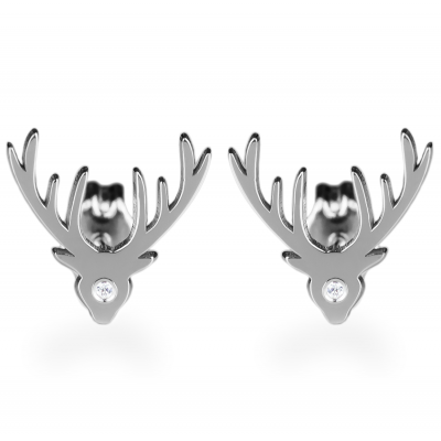 LOIS Silver earrings with a diamond
