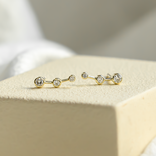 Minimalist diamond earrings MARIAN
