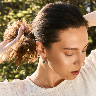 Vintage náušnice se salt and pepper a klasickými diamanty MARIBEL