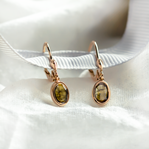 Vintage náušnice se salt and pepper diamanty MARY