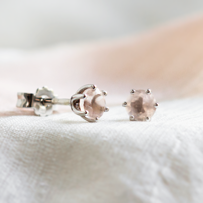 Gold earrings with morganite MAY