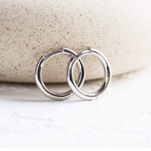 Gold hoop earrings MILEY