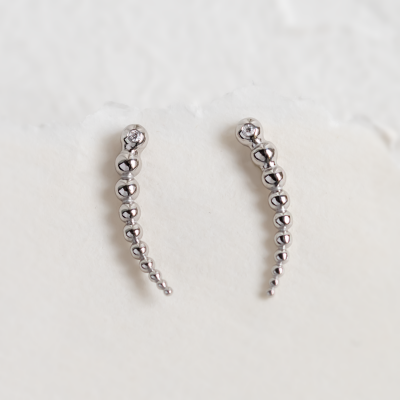Crawler earrings with diamonds MONIQUE