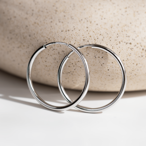 Zlaté kruhové náušnice MOZZA