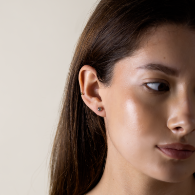 Minimalistické náušnice se salt and pepper diamanty SUZETTE