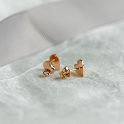 SVETTE name gold diamond earrings
