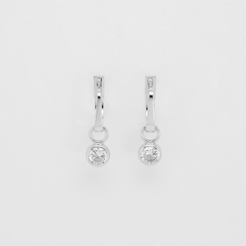 Earrings with zirkons  TULLE