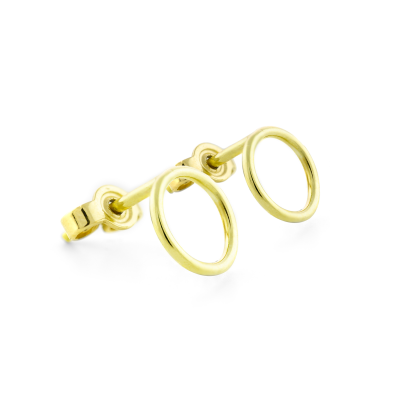 Gold karma earrings - USKE