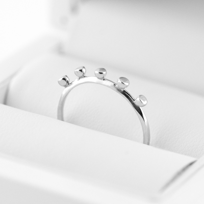 Minimalistický prsten ze stříbra FANO
