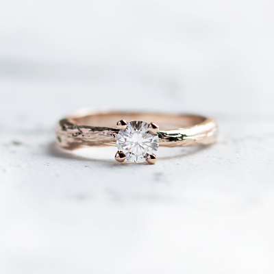 Twig moissanite engagement ring DREMIE