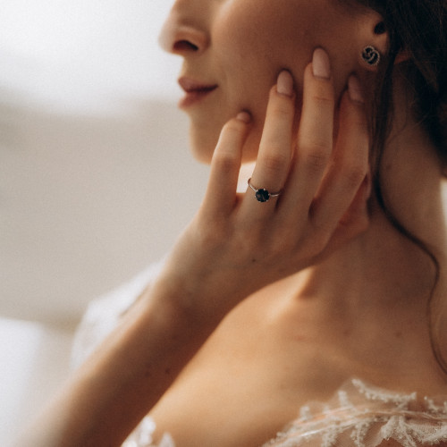 Prsten s mechovým achátem OLLY