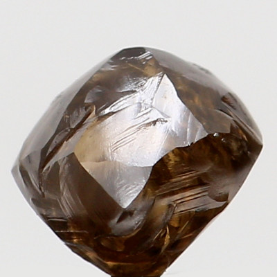 FIONA yellow raw diamond 0.63 Ct.  gold ring