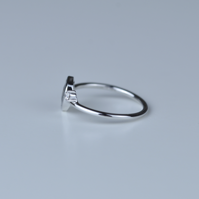 Zlatý prsten s diamantem salt and pepper 0.6ct MICHELLE