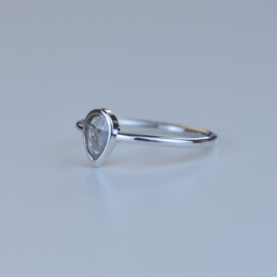 Zlatý prsten s diamantem salt and pepper 0.3ct REANNA
