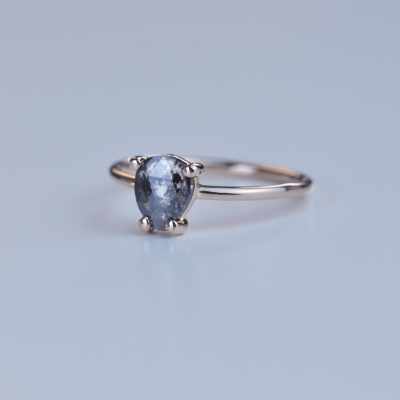 Zlatý prsten s diamantem salt and pepper 0.51ct TERRI