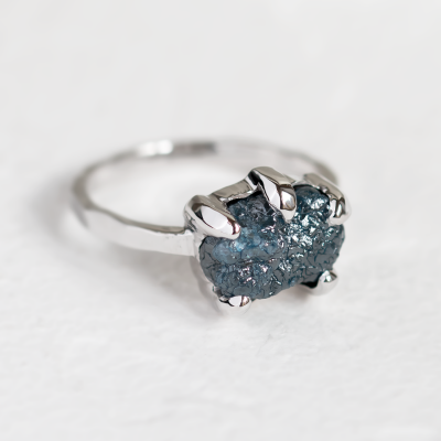 Prsten ze zlata se surovým diamantem VITA