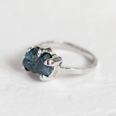 Prsten ze zlata se surovým diamantem VITA